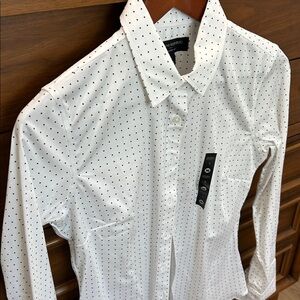 Banana Republic Polka Dot Dress Shirt, Size 4